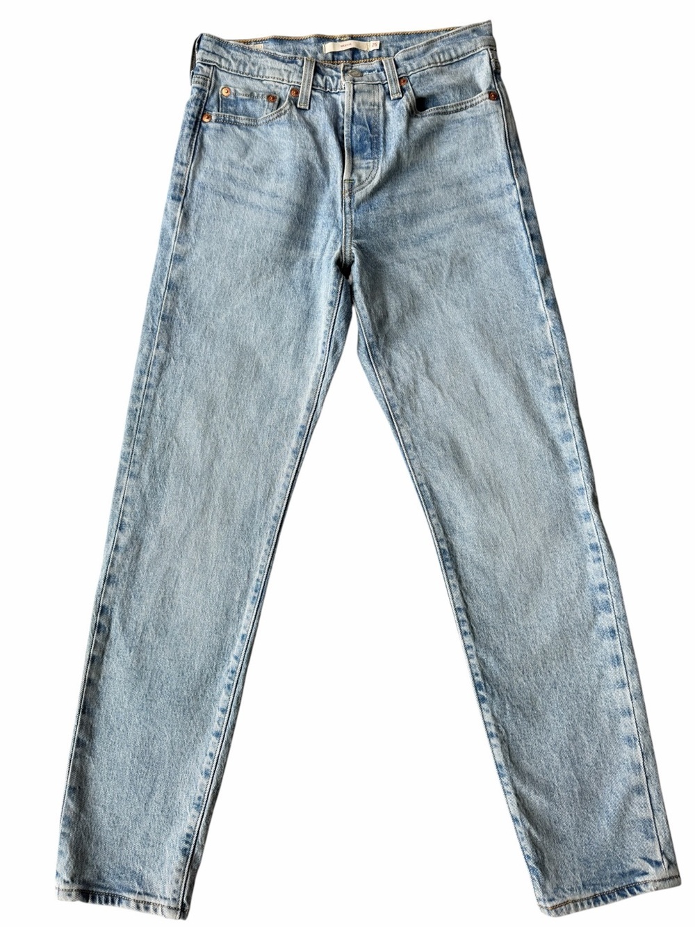 ✅ Levi’s premium denim Light Blue Wedgie Jeans size 25